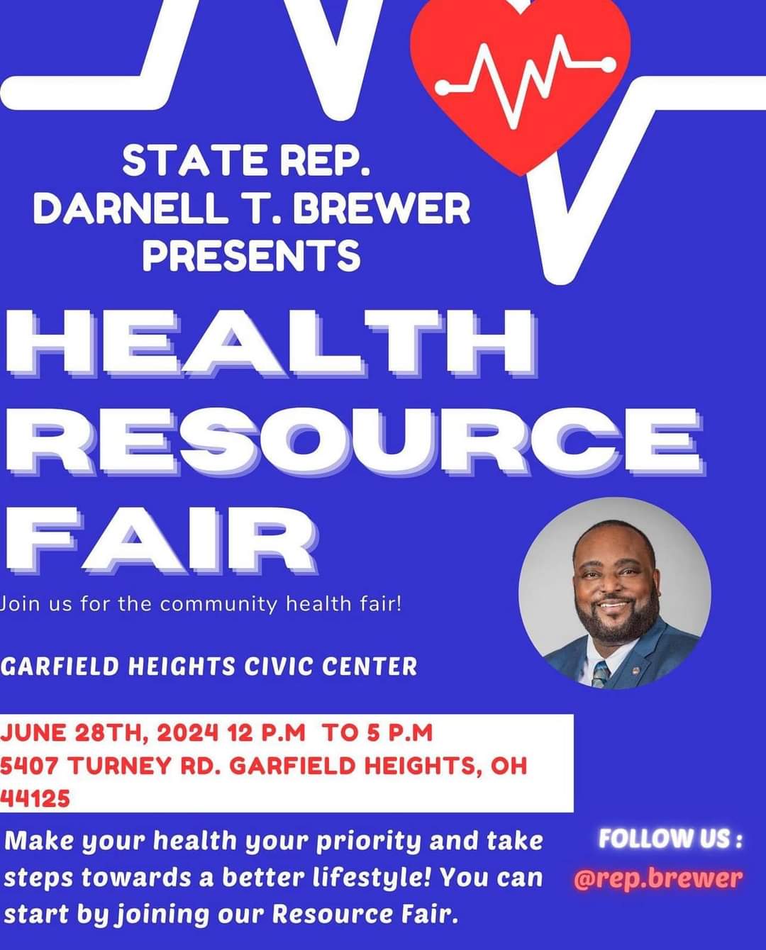 State Rep. Darnell T. Brewer Hosts Health Resource Fair in Garfield Heights