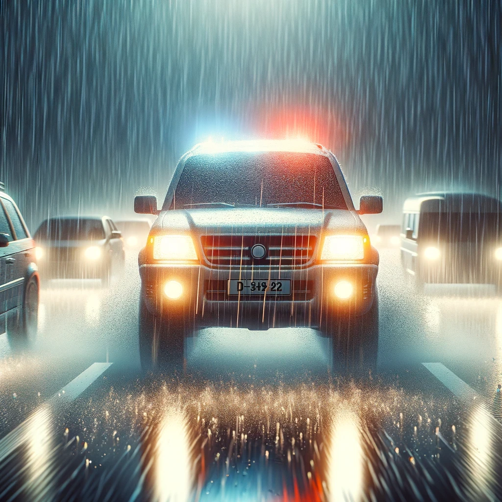 The Dangers of Using Hazard Lights While Driving in the Rain