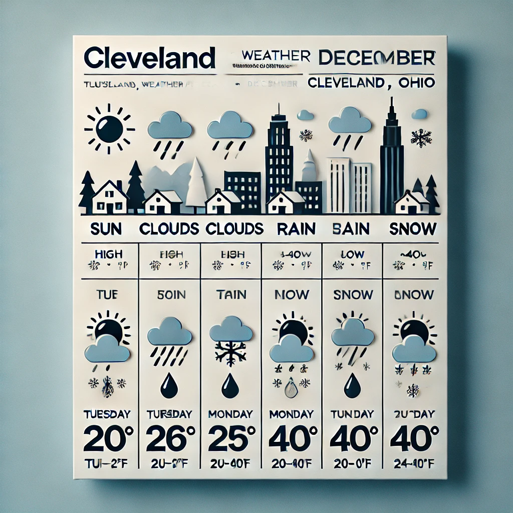 7-Day Weather Forecast for Cleveland, OH