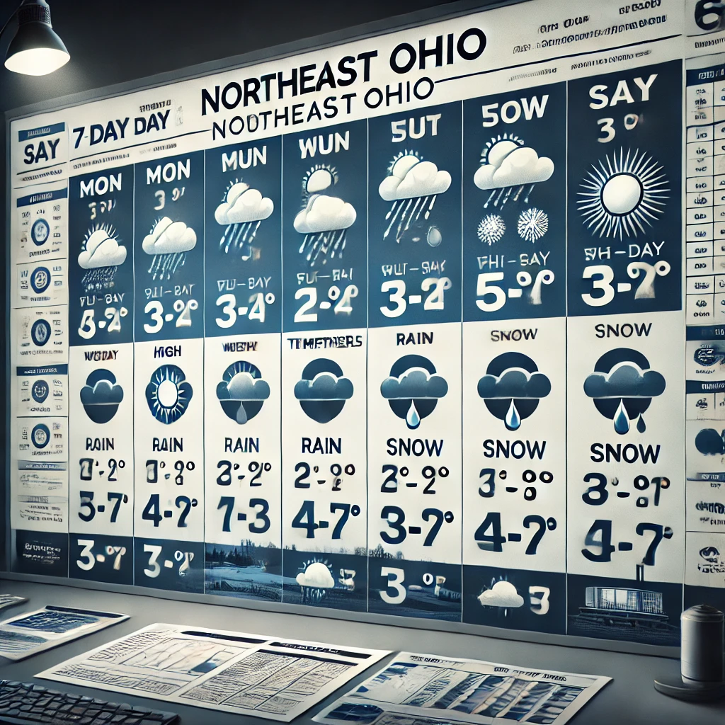 7-Day Weather Forecast for Northeast Ohio