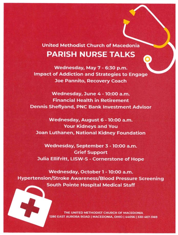 Parish Nurse Talks