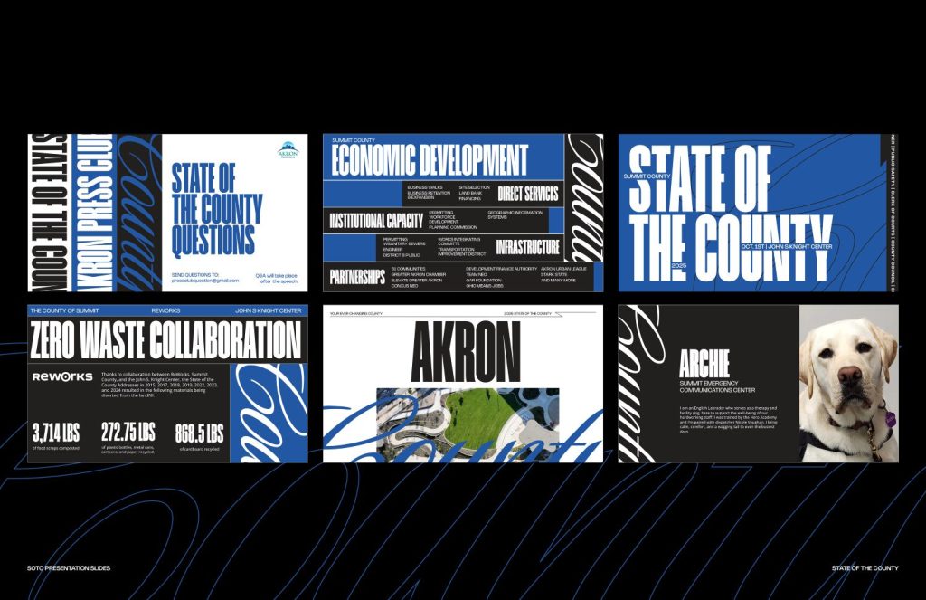 Graphic titled “2025 SOTC Breakdown” highlighting key points from the 2025 State of the County address.